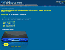 Tablet Screenshot of 4webspace.com